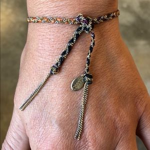 Sogoli- Chain and Ribbon Braided Bracelet